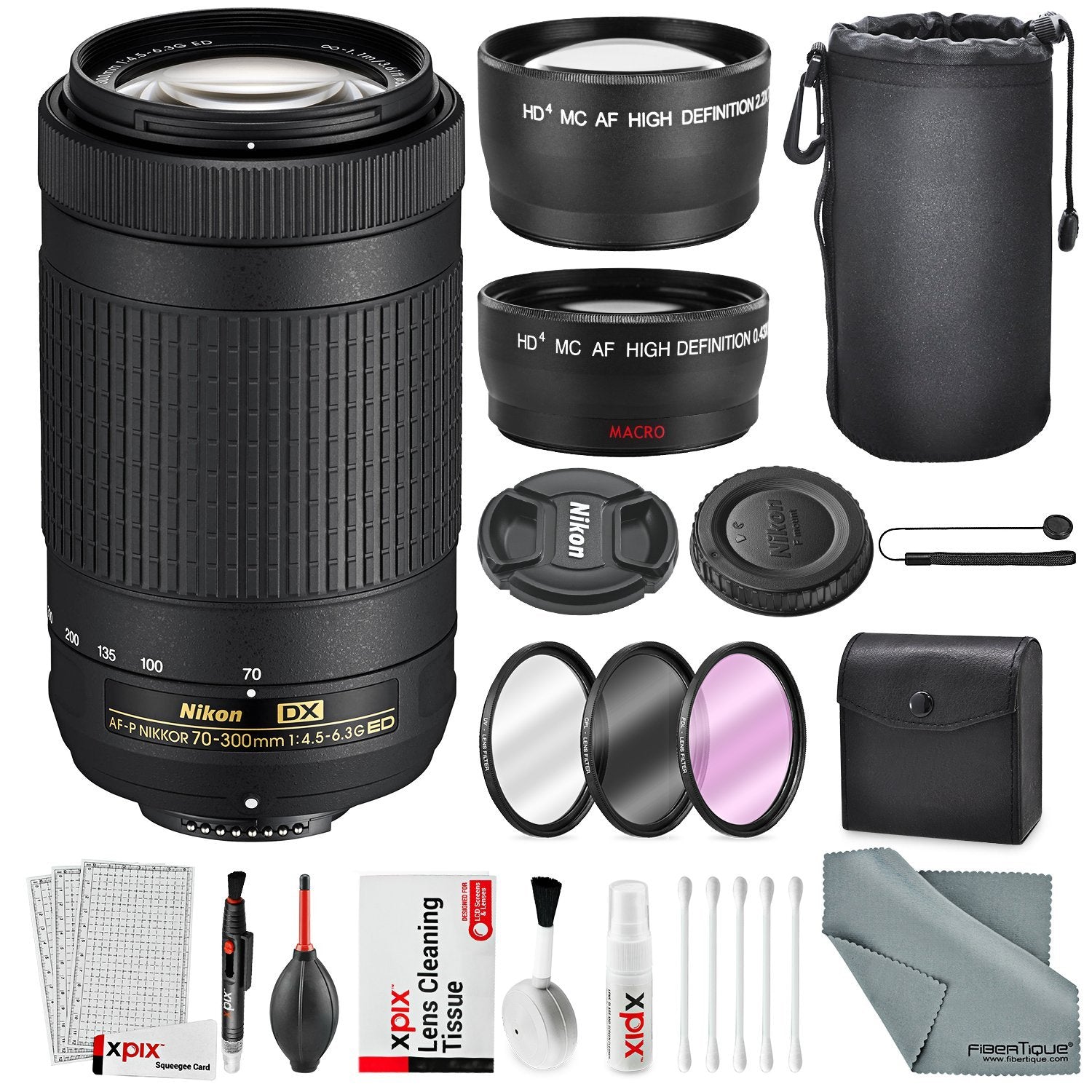 Nikon Af P Dx Nikkor 70 300mm F 4 5 6 3g Ed Lens W Deluxe Accessory B Shopify