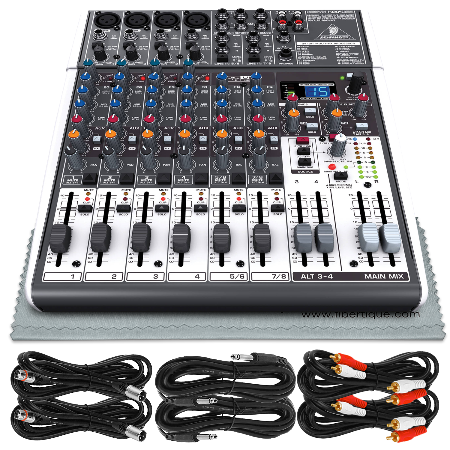 behringer xenyx x1204usb cables needed