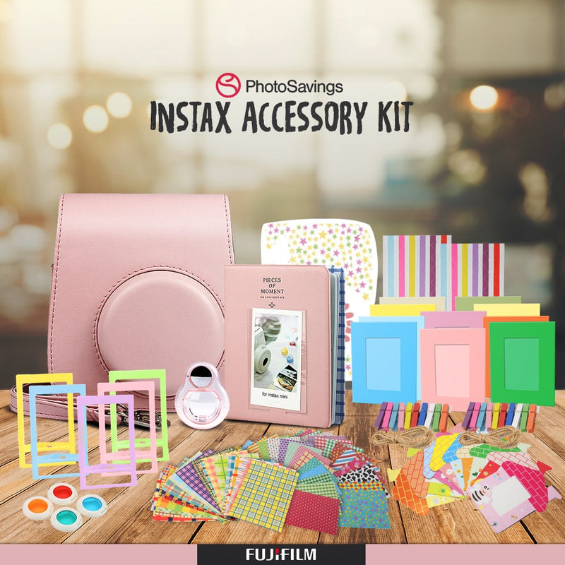 おトク FUJIFILM INSTAX Mini 11 Instant Film Camera (Blush Pink) Fujifilm  Instax Mini Twin Film (20 Exposures), Camera Carrying Case, Xpix Camera  Strap ＆ F