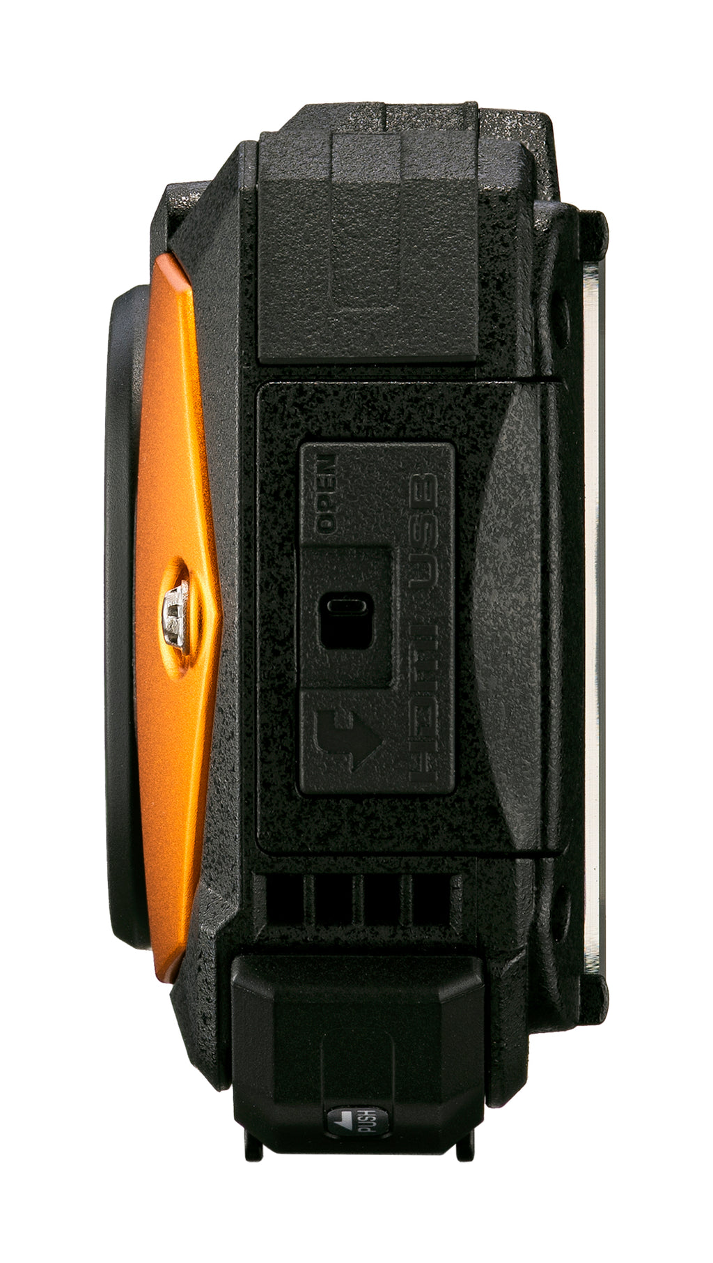Ricoh WG-80 Orange Waterproof Digital Camera Shockproof Freezeproof Cr