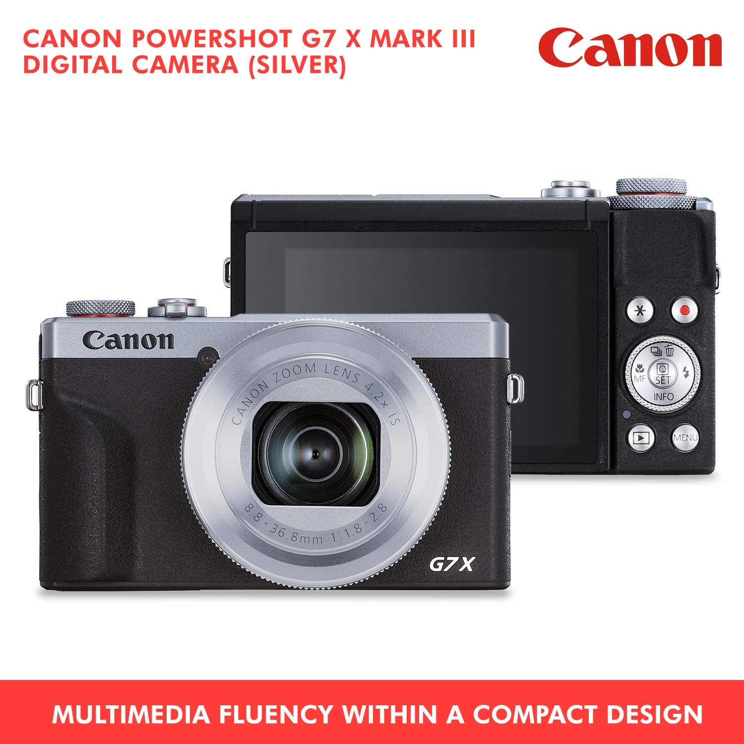 Canon Powershot G7 X Mark Iii Digital Camera Silver Memory Card Shopify
