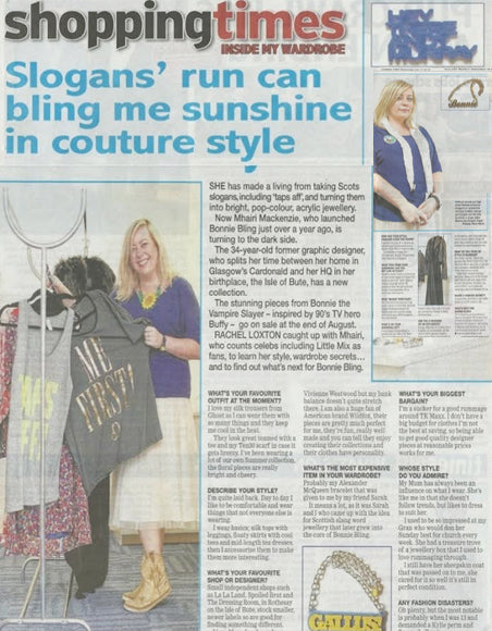Bonnie Bling in the press - media coverage