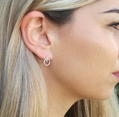 Silver earrings by Marion Made