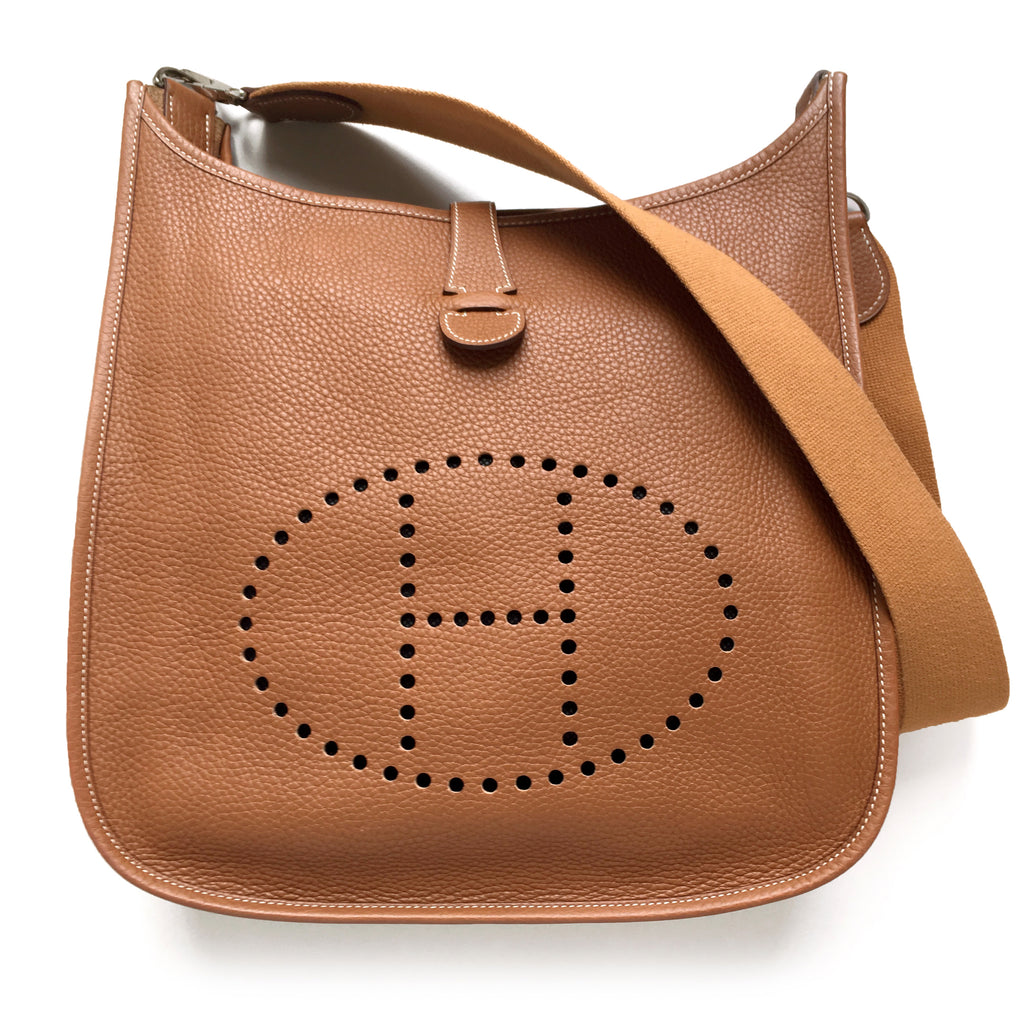 Hermes Evelyne I GM Gold Brown Togo 