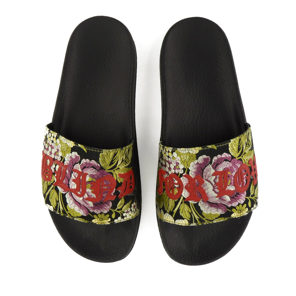 LUXUCA.COM - Gucci Pursuit Floral Love Slide Sandals sz 39