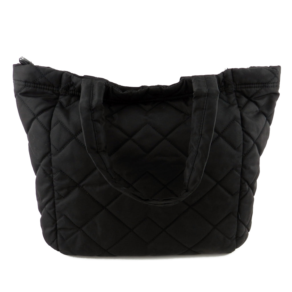 nylon puffer tote bag