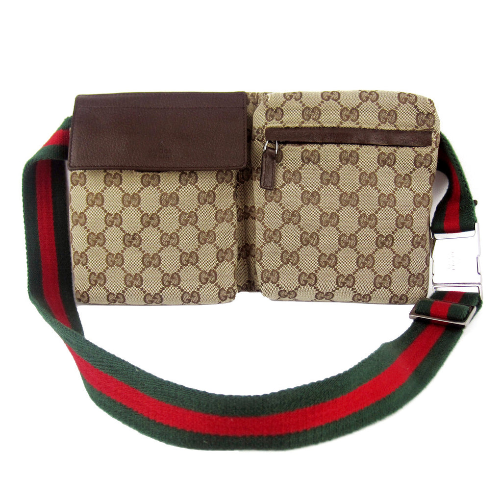 gucci gg canvas belt bag