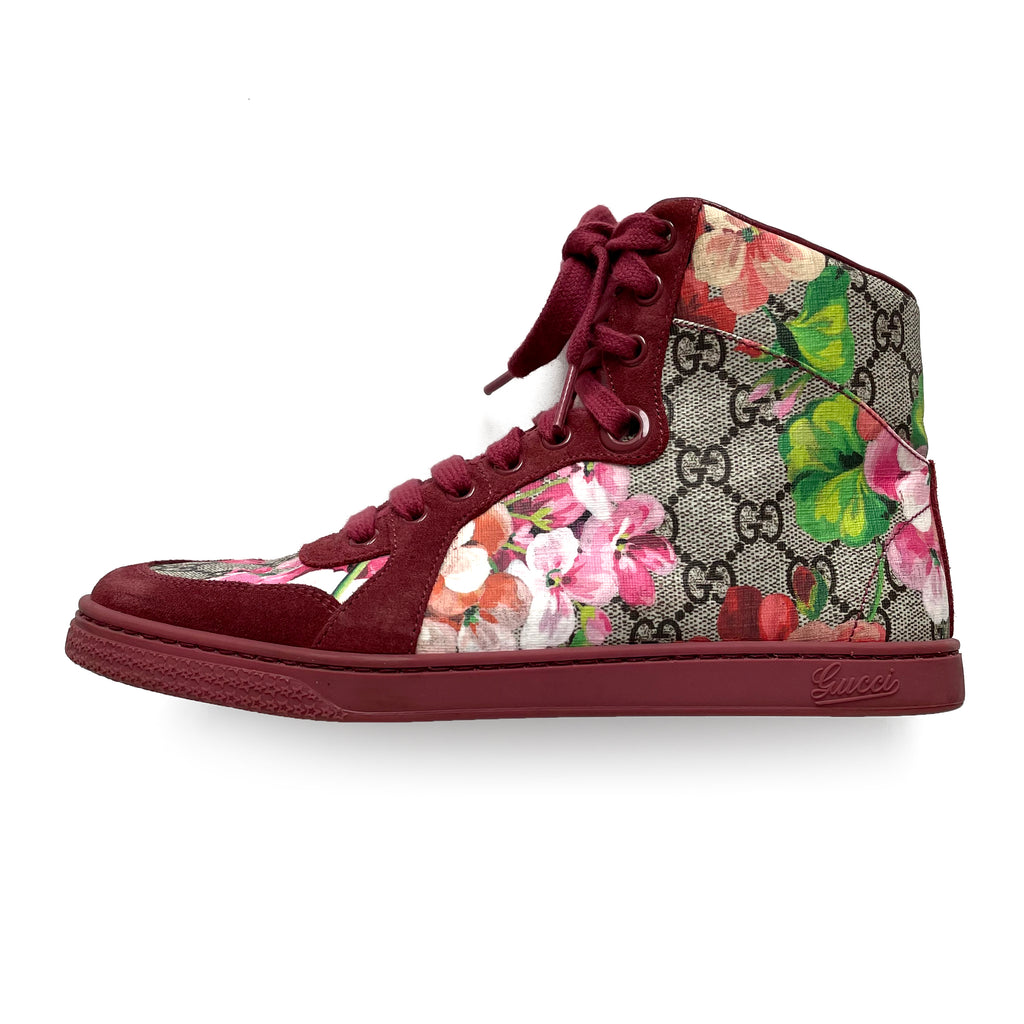  - Gucci Special Edition GG Bloom High Top Sneakers sz 37 / 7