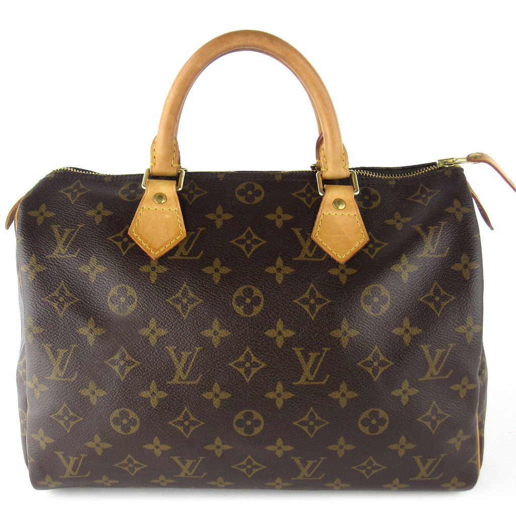 LOUIS VUITTON Speedy 30 Damier Azur Bandouliere Satchel Bag