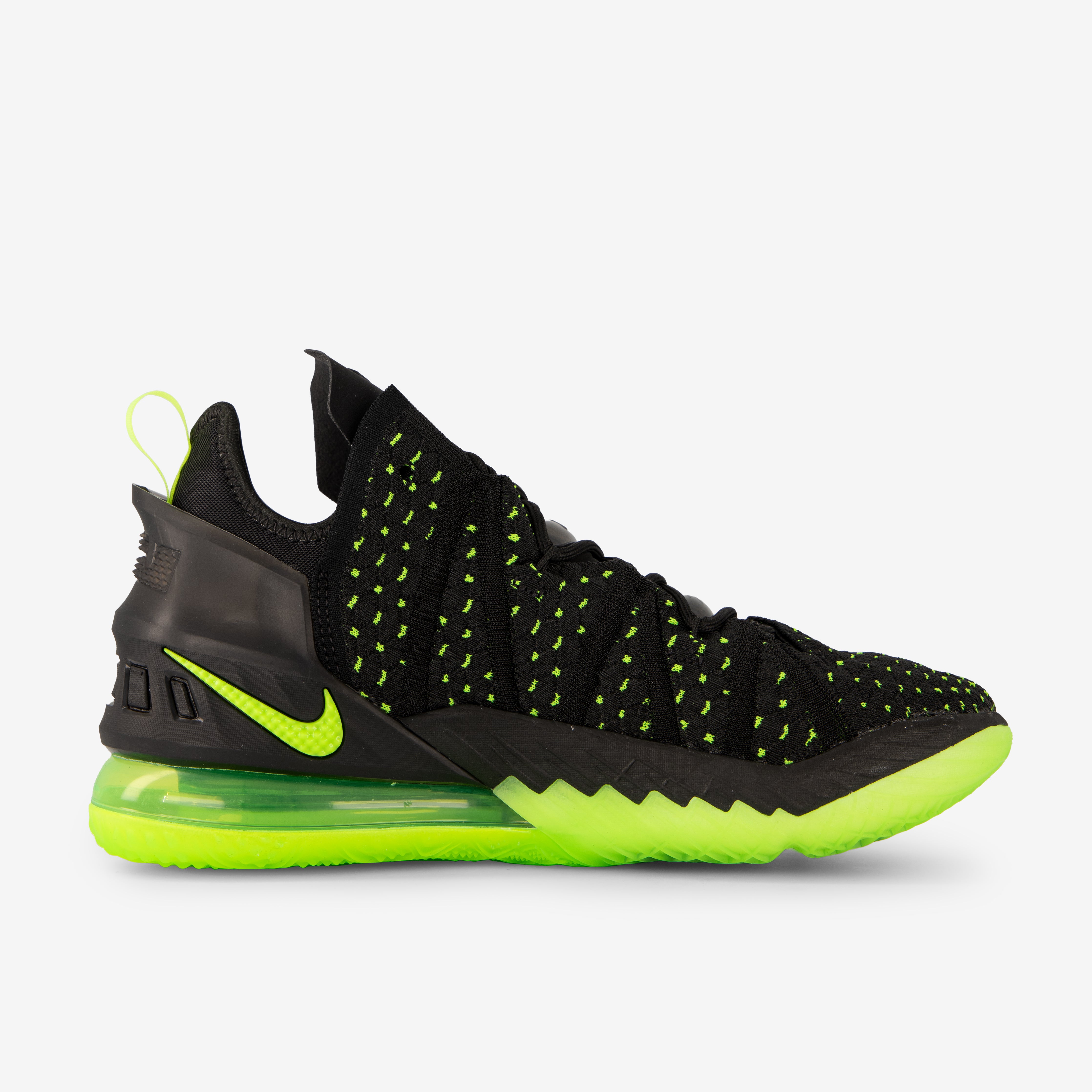 nike lebron 18 black electric green black