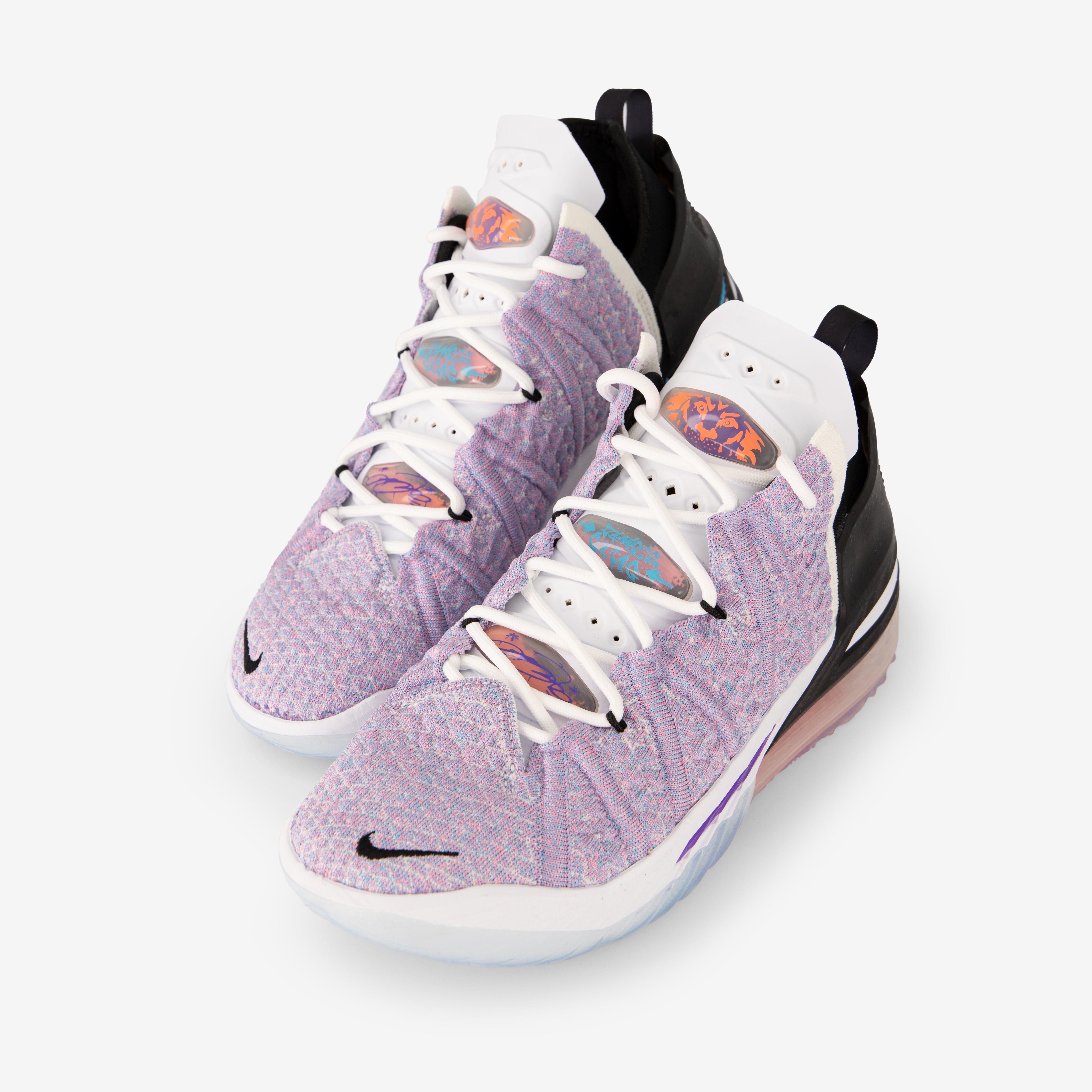 blue multi lebron 18