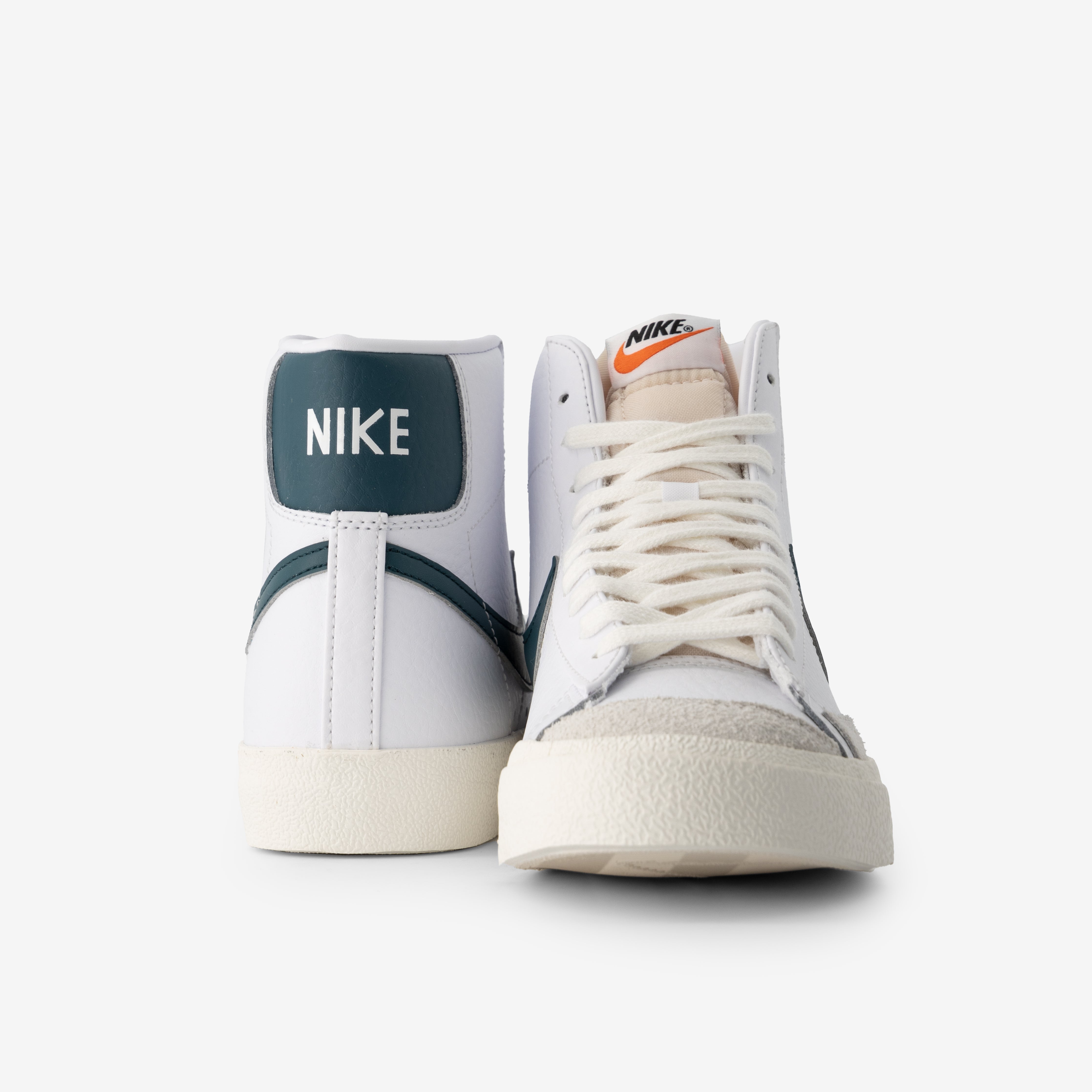 nike blazer mid 77 white dark teal green