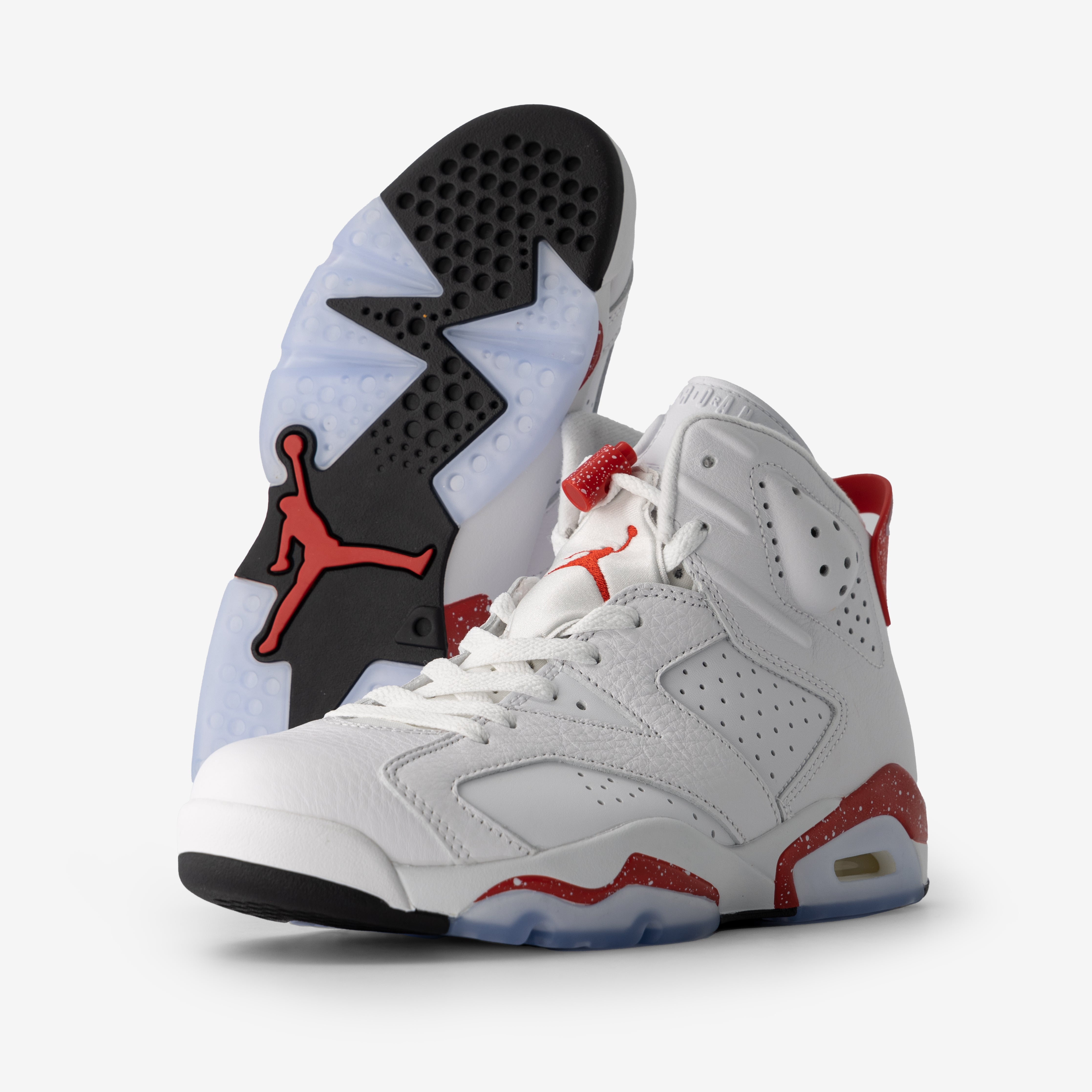 red black and white jordan 6