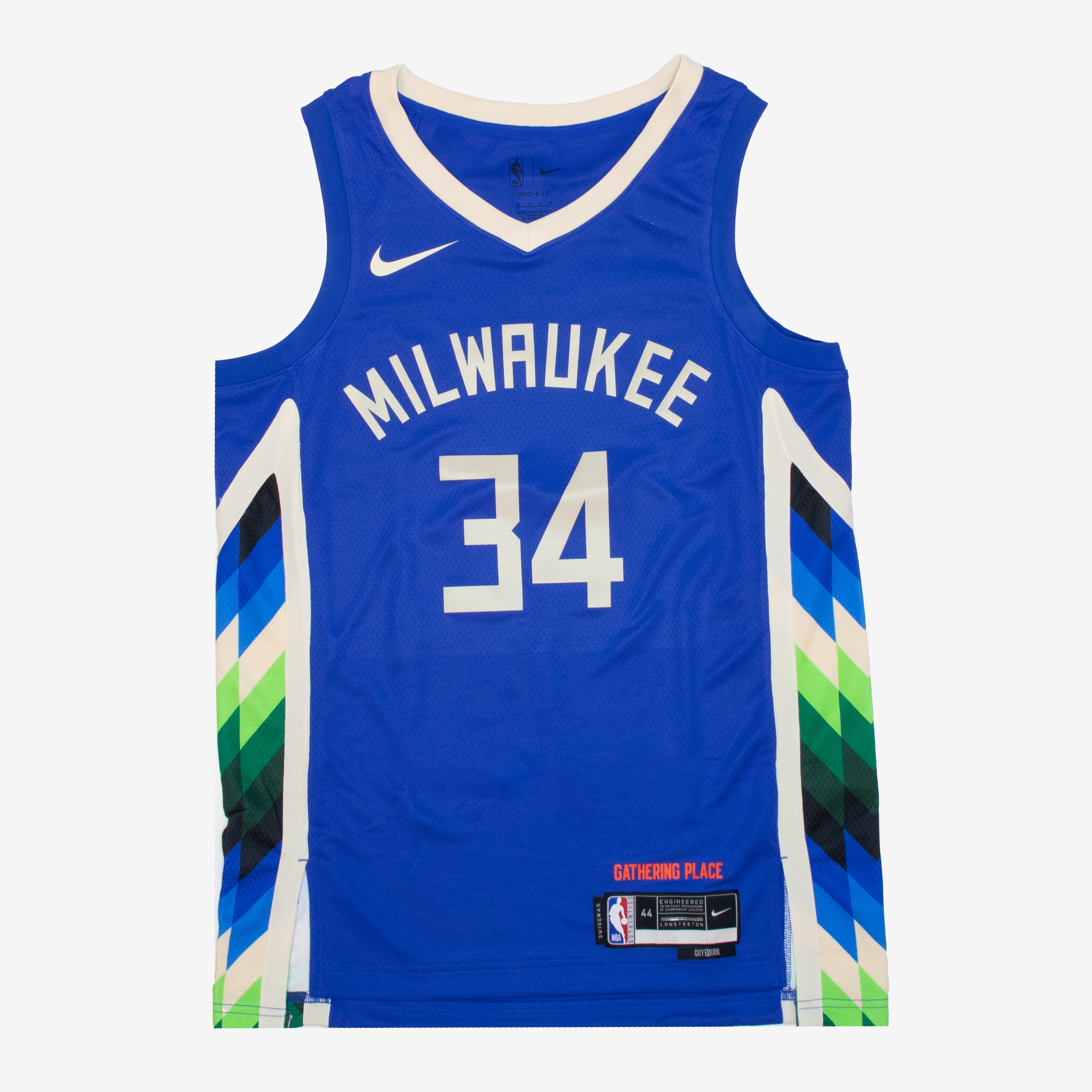 Giannis Antetokounmpo Milwaukee Bucks Nike Earned Edition Swingman