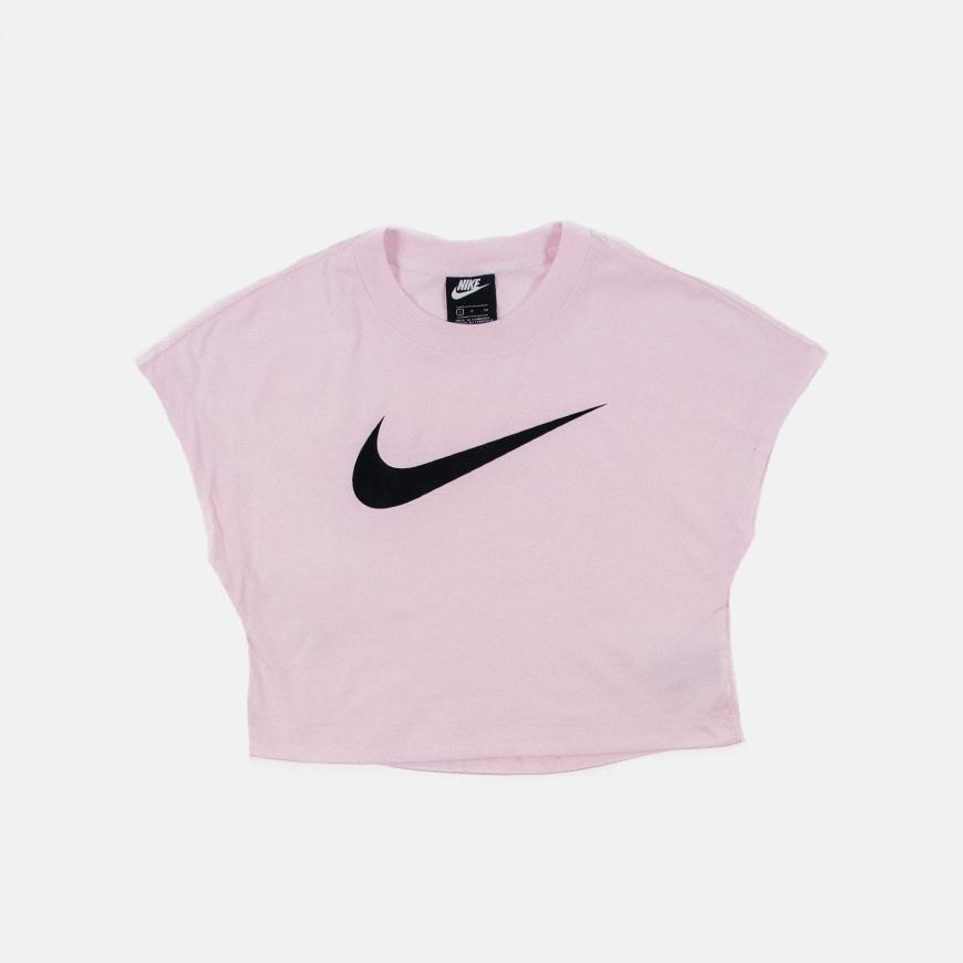 nike swoosh crop top