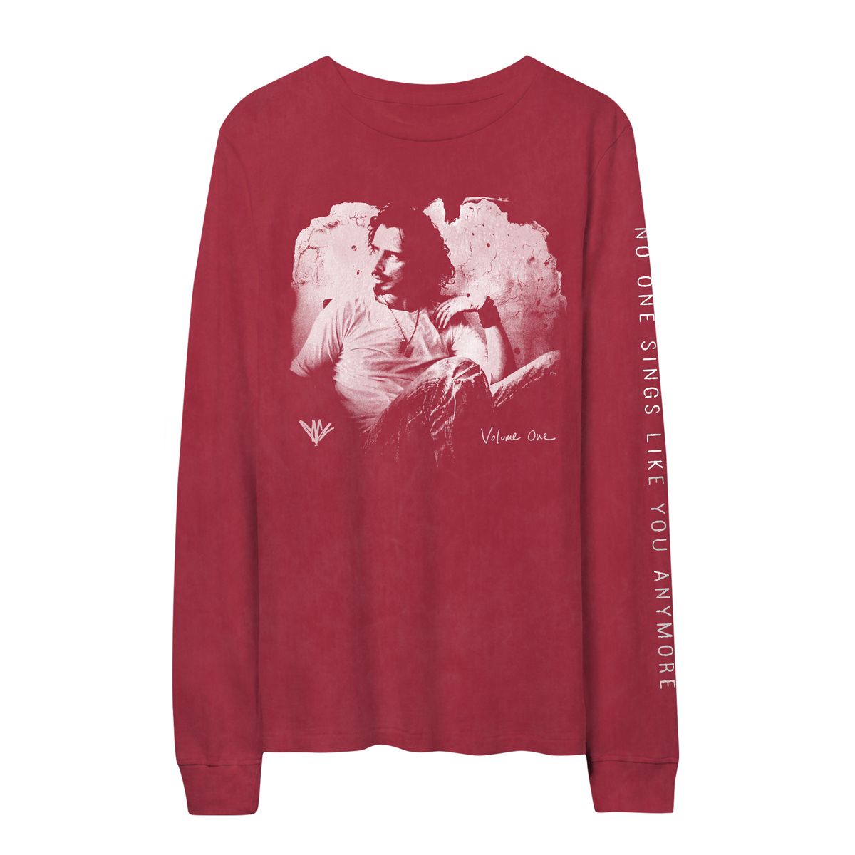 Painted Chris Cornell Red Longsleeve - Chris Cornell UK Store product image