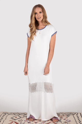 white maxi dress