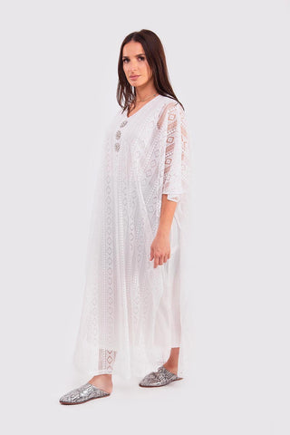 women's lace kaftan dress