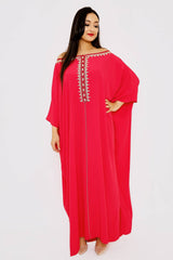 women's pink kaftan