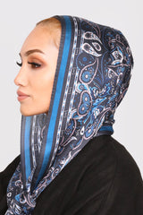 cobalt blue headscarf