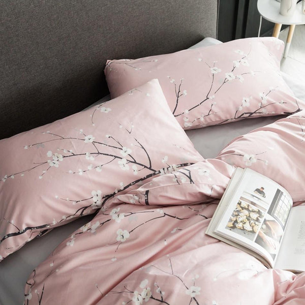 Cherry Blossom Bliss Duvet Cover Set Bedding Youinchic