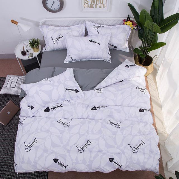 Kids Printed Home Textile Totoro Duvet Cover Bedding Set Youinchic