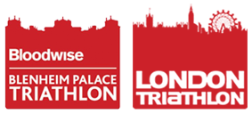 Logos de triathlon de Londres et de Blenheim