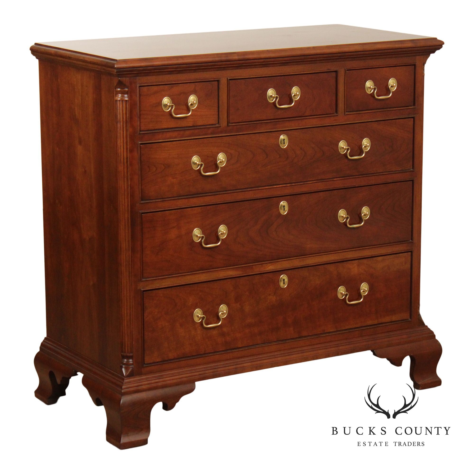 Cherry Chest of Drawers in Stickley Chippendale Style