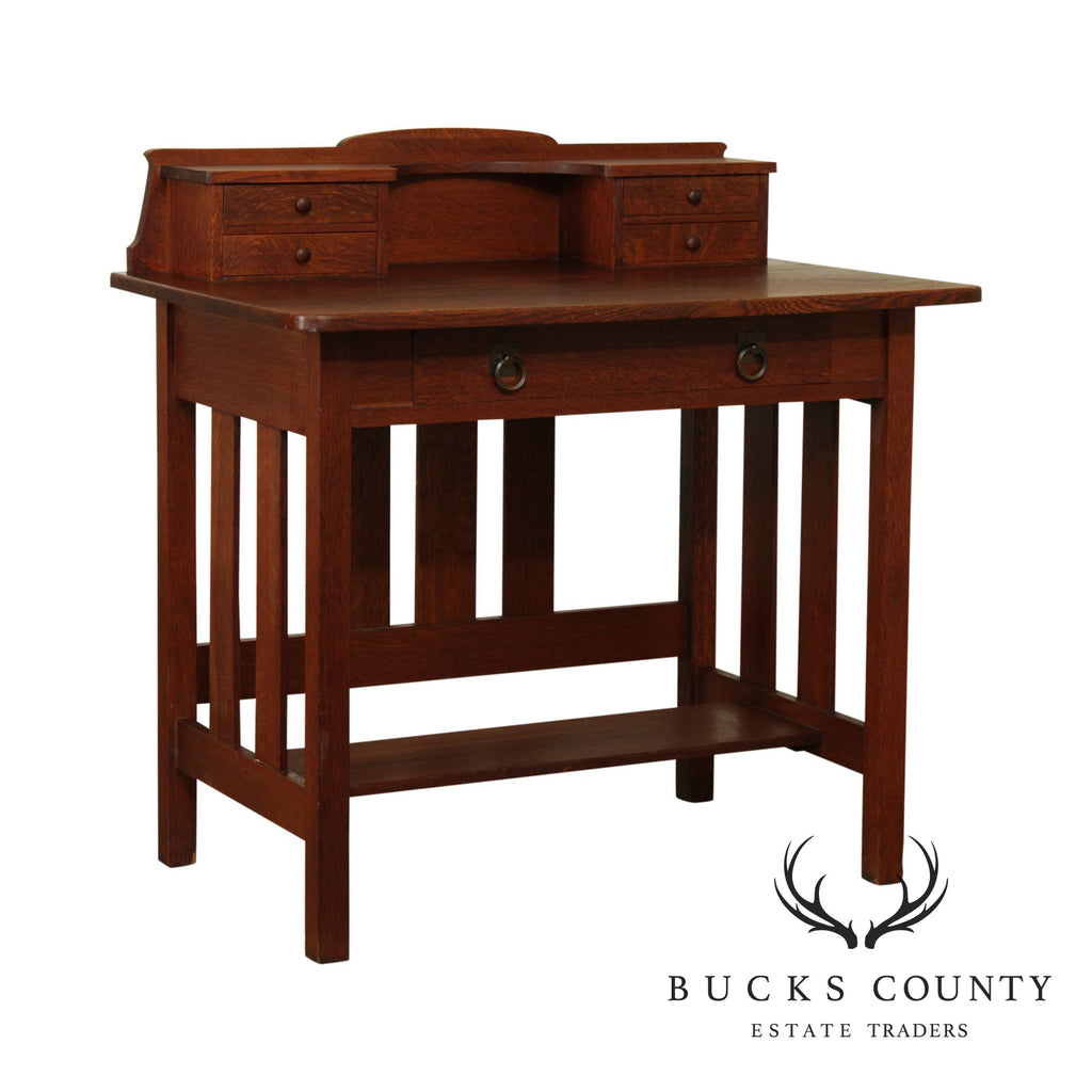 Stickley Brothers Antique Mission Oak Writing Desk Bucks County