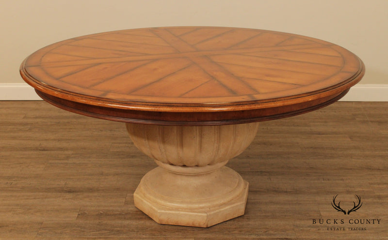 Amazing henredon round dining table Henredon Tuscan Style 64 Inch Round Dining Table Bucks County Estate Traders