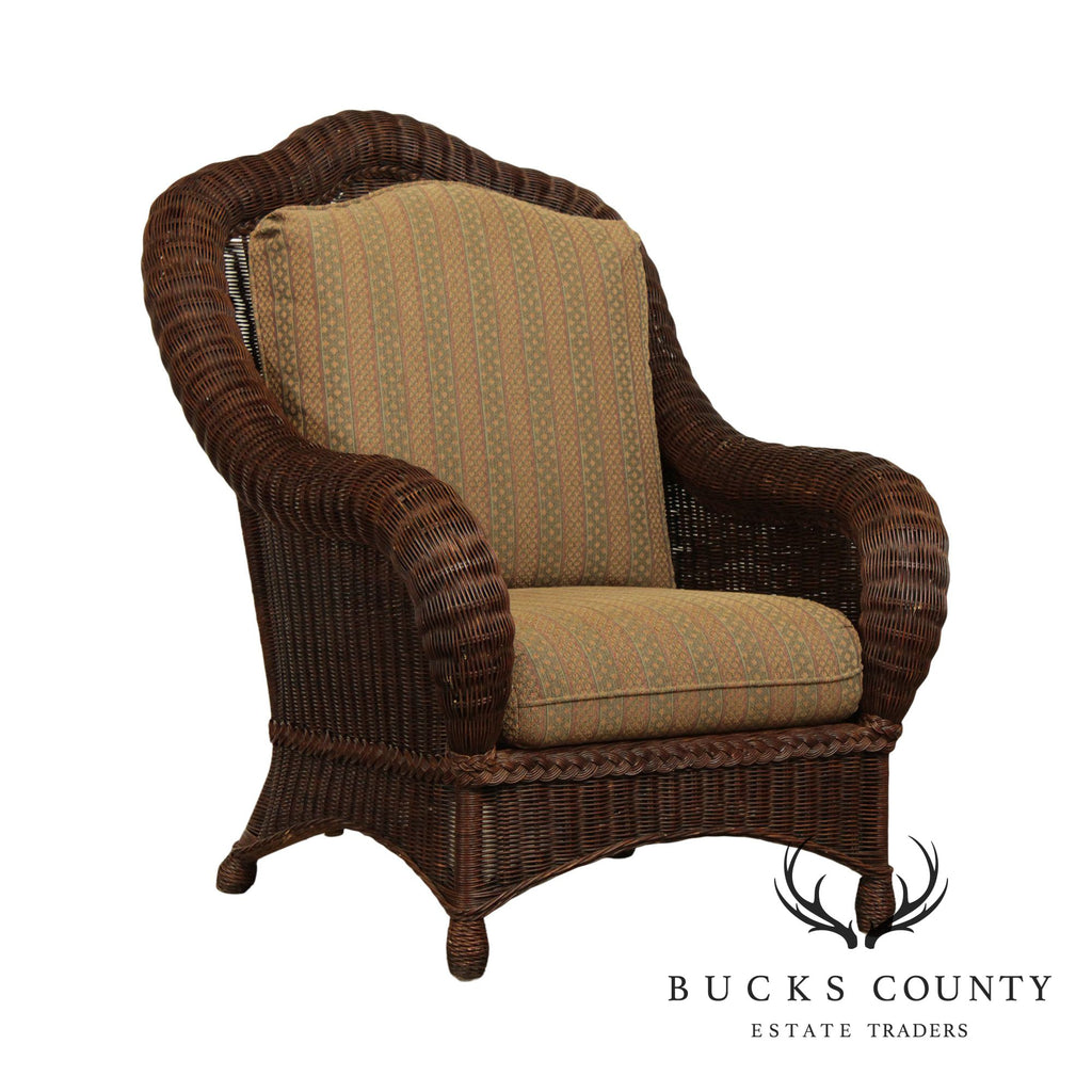 ethan allen cane chair