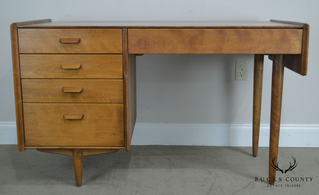 Conant Ball Russel Wright Mid Century Modern Maple Desk With Chair