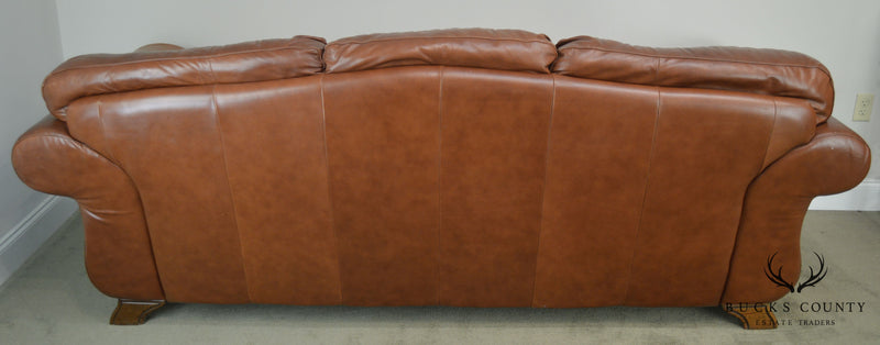 Divani Chateau Dax Leather Sofa.Divani Chateau D Ax Italian Brown Leather Sofa Bucks County Estate Traders