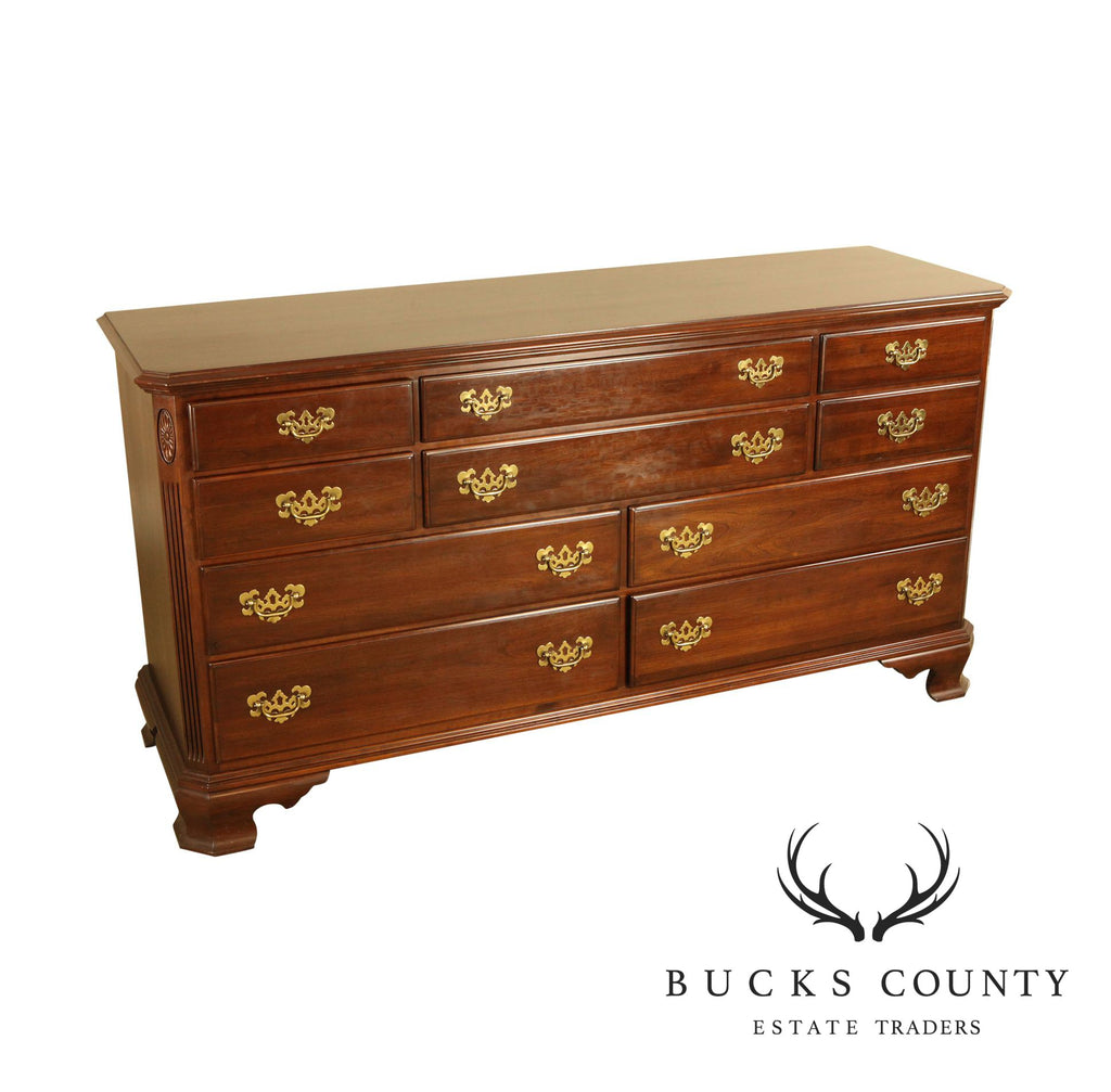 Ethan Allen Georgian Court Long Dresser Bucks County Estate Traders