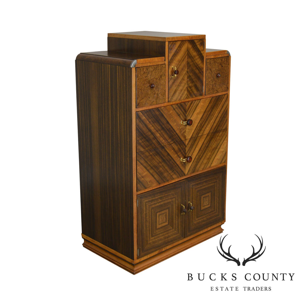 Williamsport Furniture Art Deco High Chest Bucks County Estate