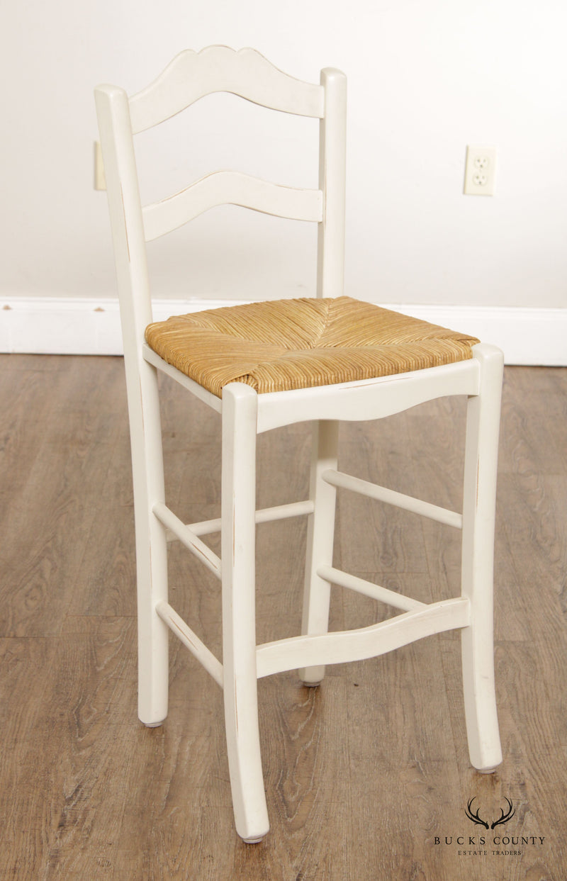 french country counter stools with rush seats