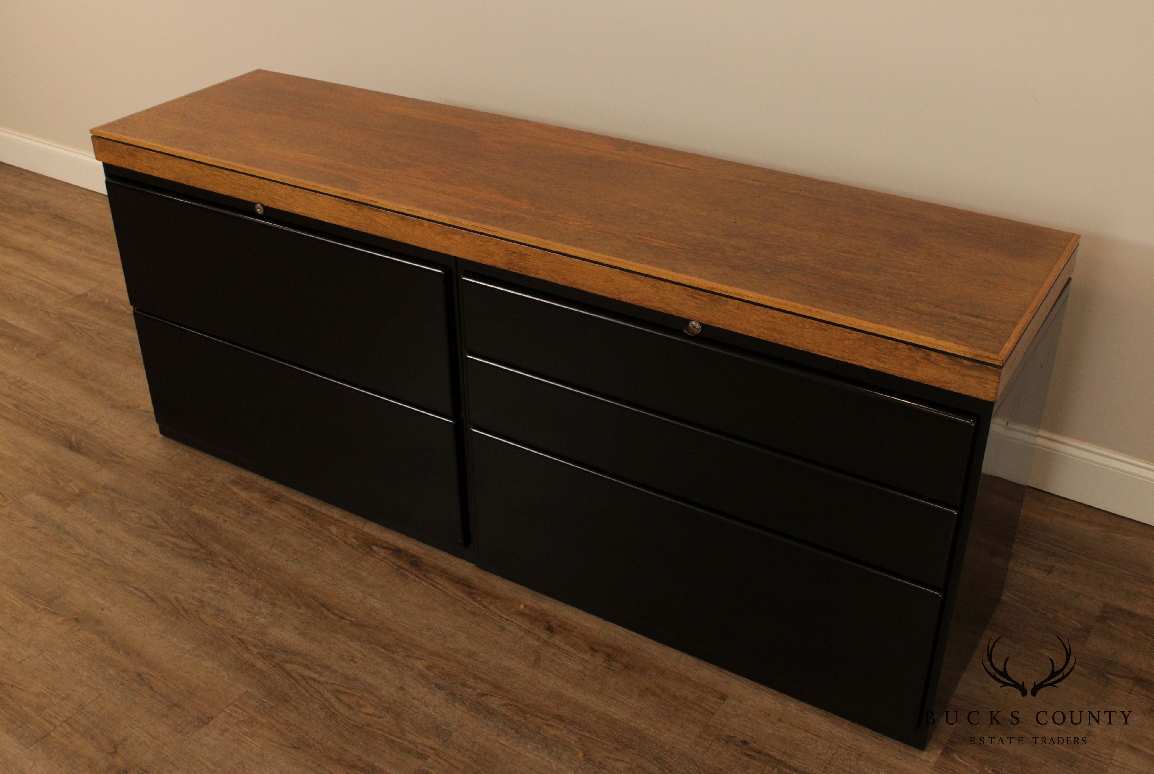 Knoll Rosewood Top Mid Century Modern File Cabinet ...