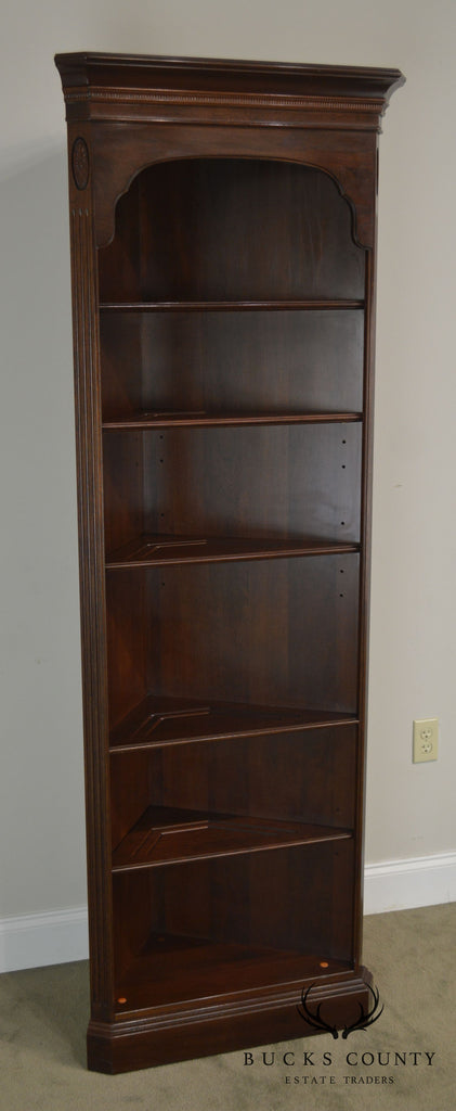 Ethan Allen Georgian Court Collection Cherry Open Corner Cabinet