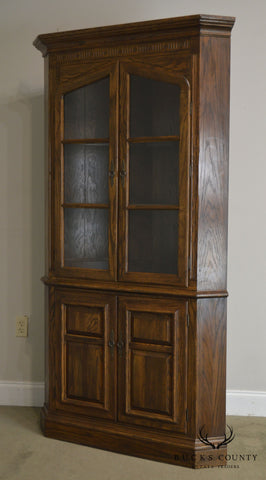 Ethan Allen Royal Charter Oak Corner Cabinet Bucks County Estate