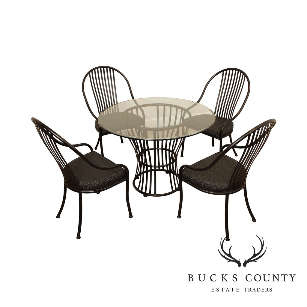 glenbrook black patio action chairs