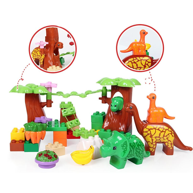 dinosaur building block set