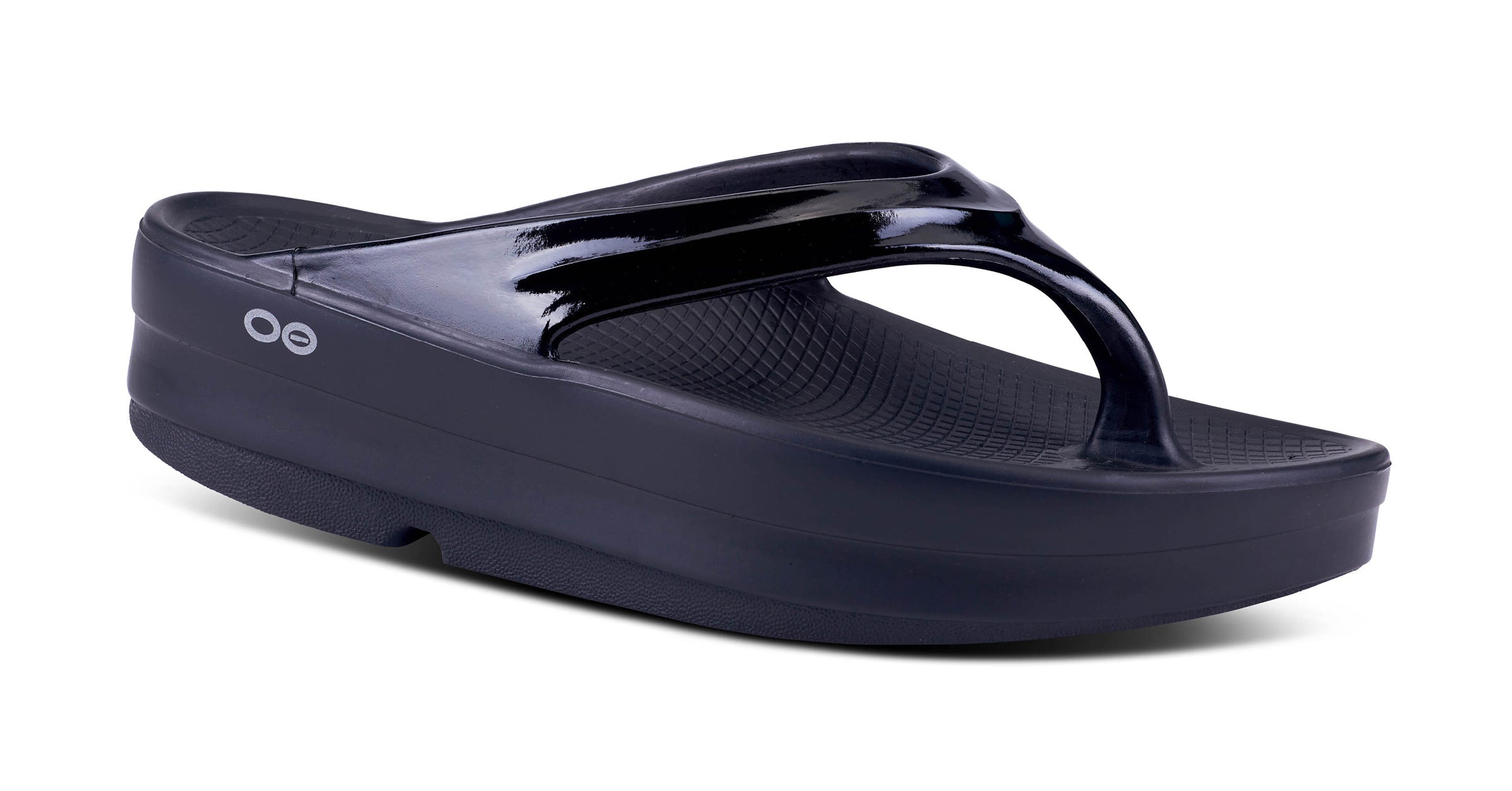 Women's OOmega Sandal - Black - oofos.ie product image