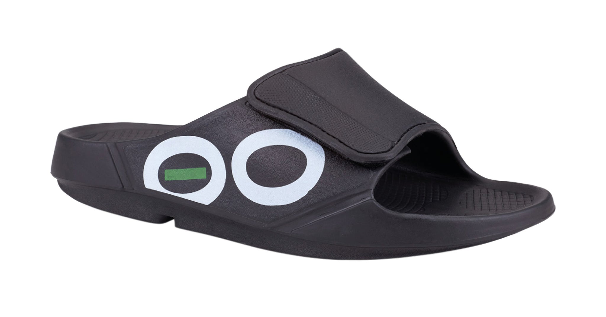 OOFOS Women's OOahh Sport Flex Recovery Slides, Black - oofos.ie