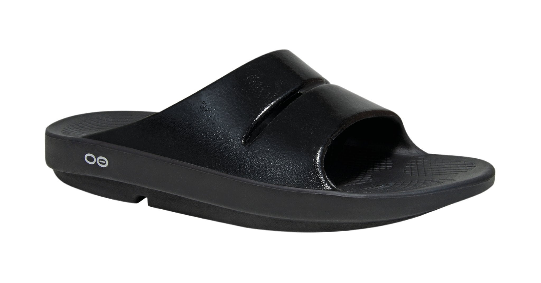 OOFOS Women's OOahh Luxe Recovery Slides, Black – oofos.ie
