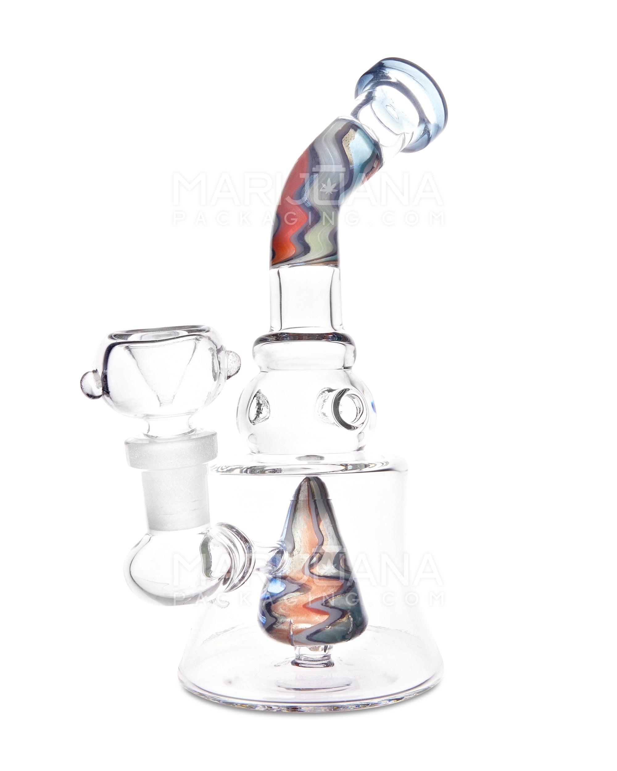 Buy Frosted Rasta Glass Beaker Base Bong Smoking Pipe