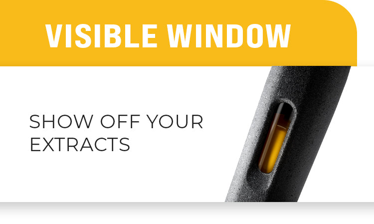 AVD Stem Disposable Vape - Visible window showing extracts