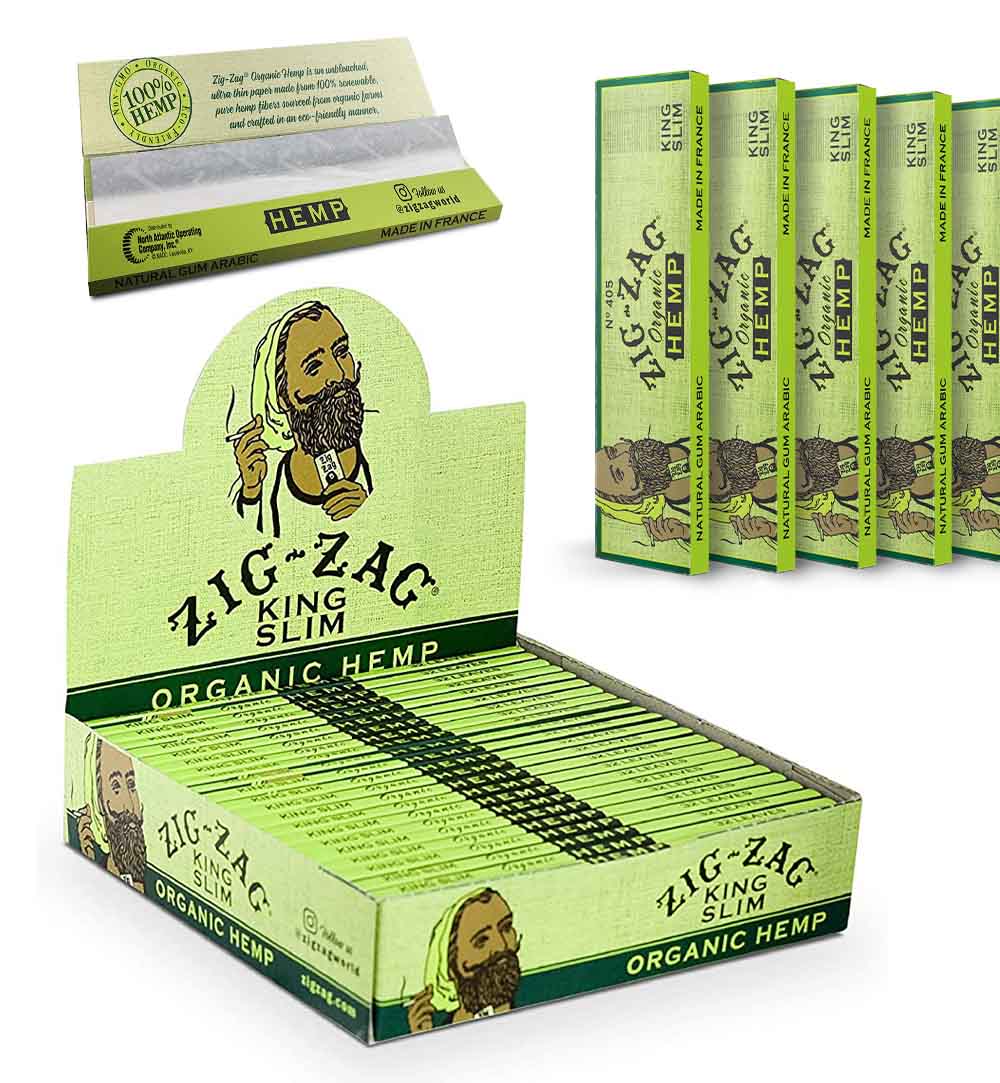 Rizla, Blue King Size Slim Rolling Papers 32 leaves per booklet - 50  booklets per display, Papers & Rolls, Rolling Equipment, HEADSHOP