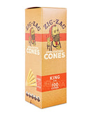 ZIG ZAG | King Size Pre-Rolled Cones | 109mm - Unbleached Paper - 100 Count - 1