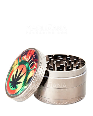 Leaf Design Magnetic 4 Piece Metal Grinder 63mm