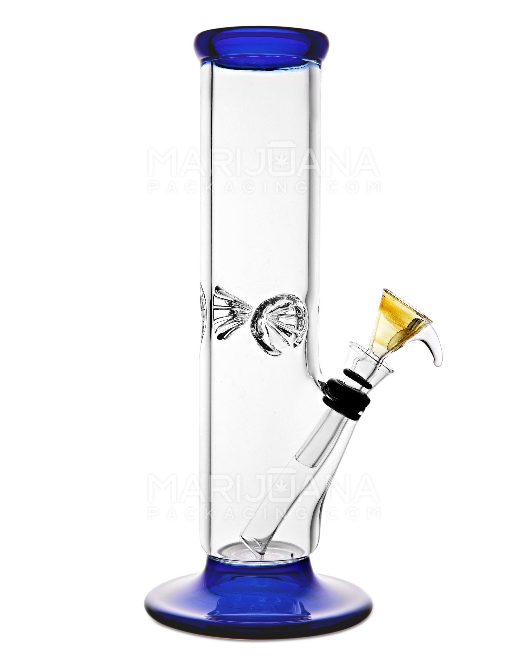 Straight Neck Assorted 7 Inch Raked USA Glass Egg Bong